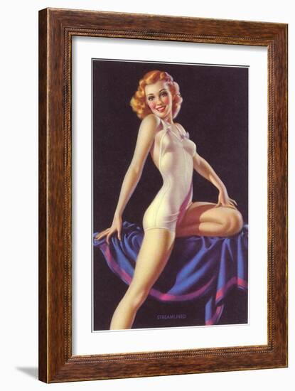 One Piece Lingerie-null-Framed Art Print