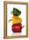 One Red, One Yellow and One Green Pepper, Stacked-Dieter Heinemann-Framed Premier Image Canvas