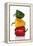 One Red, One Yellow and One Green Pepper, Stacked-Dieter Heinemann-Framed Premier Image Canvas