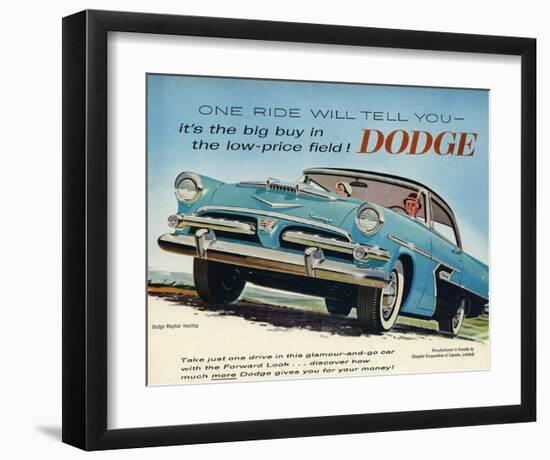 One Ride Will Tell You Dodge-null-Framed Art Print