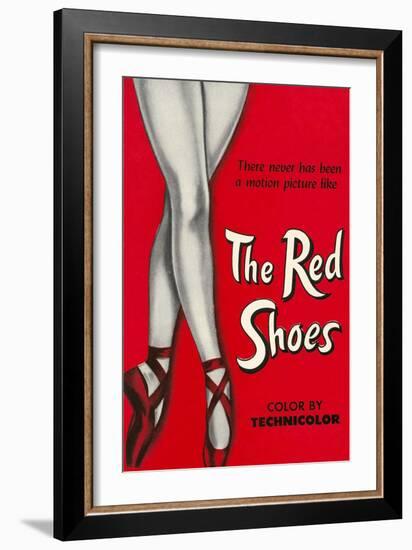 One-Sheet for the Red Shoes-null-Framed Premium Giclee Print
