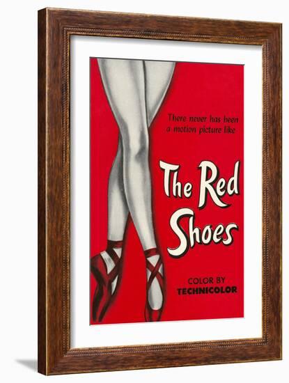 One-Sheet for the Red Shoes-null-Framed Art Print