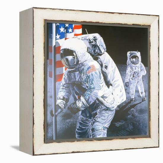 One Small Step for Man- One giant leap for Mankind, 1975-Sandra Lawrence-Framed Premier Image Canvas