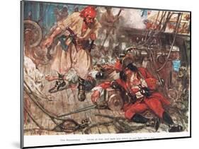 One Stephenson...Bade Him Stand Up and Fight Like a Man, Illustration from -A.D. McClintock-Mounted Giclee Print