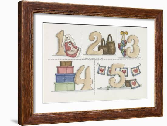 One to Five-Debbie McMaster-Framed Giclee Print