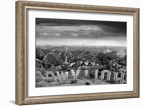 One Too Many Drinks BW-Thomas Barbey-Framed Giclee Print