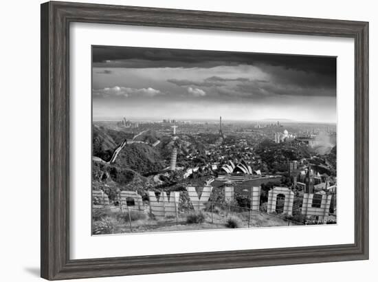 One Too Many Drinks BW-Thomas Barbey-Framed Giclee Print