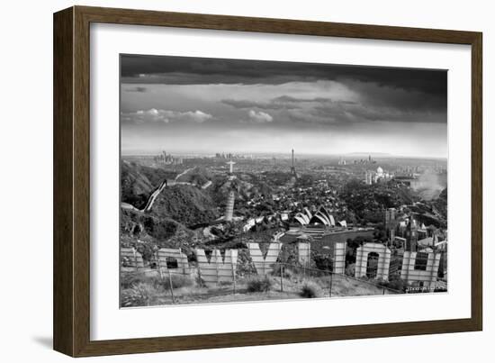 One Too Many Drinks BW-Thomas Barbey-Framed Giclee Print