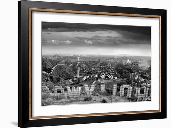 One Too Many Drinks BW-Thomas Barbey-Framed Giclee Print