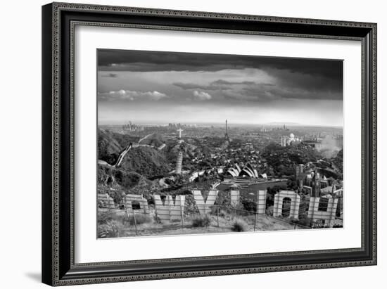 One Too Many Drinks BW-Thomas Barbey-Framed Giclee Print