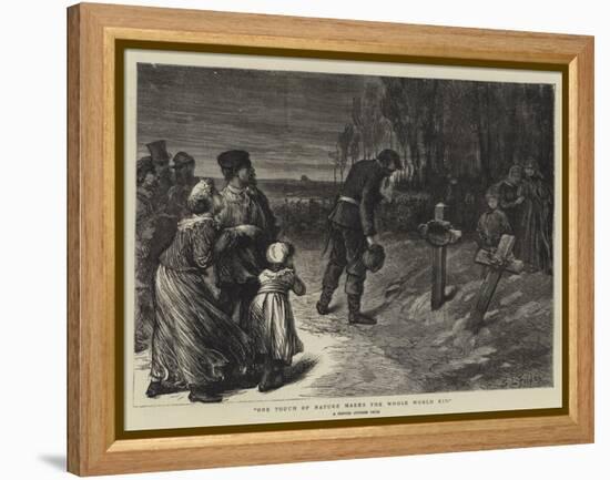 One Touch of Nature Makes the Whole World Kin-Sir Samuel Luke Fildes-Framed Premier Image Canvas