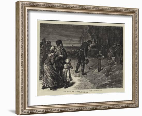 One Touch of Nature Makes the Whole World Kin-Sir Samuel Luke Fildes-Framed Giclee Print