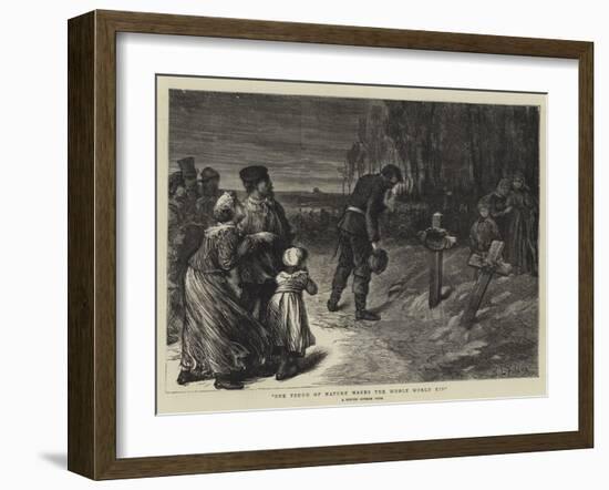 One Touch of Nature Makes the Whole World Kin-Sir Samuel Luke Fildes-Framed Giclee Print