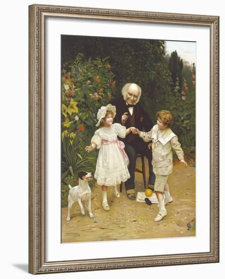 One! Two! Three! Go!-Arthur Elsley-Framed Premium Giclee Print