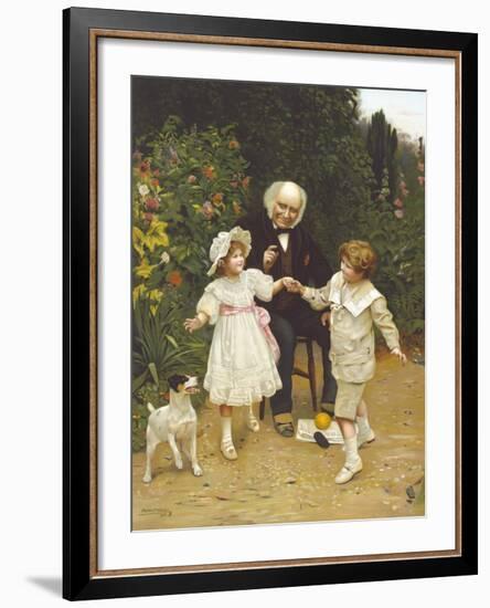 One! Two! Three! Go!-Arthur Elsley-Framed Premium Giclee Print