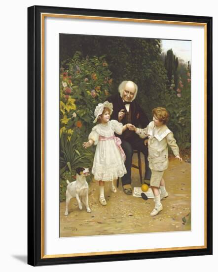 One! Two! Three! Go!-Arthur Elsley-Framed Premium Giclee Print