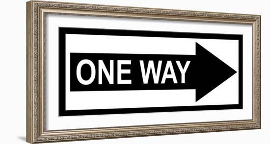 One Way-null-Framed Art Print