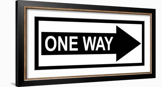 One Way-null-Framed Art Print