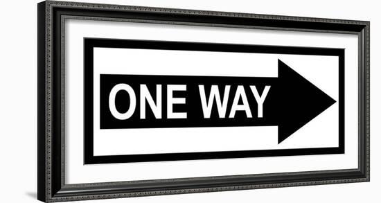 One Way-null-Framed Art Print