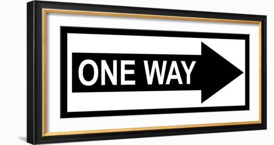 One Way-null-Framed Art Print