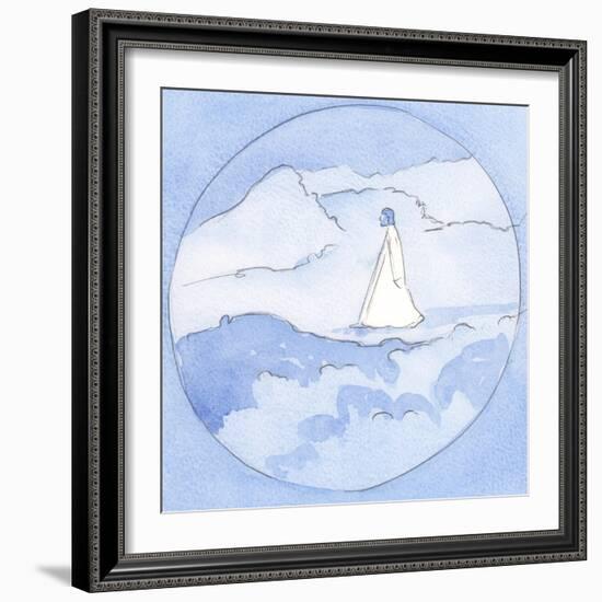 One Who Loves and Serves Christ Can 'Touch' Every Moment of Christ's Life, and Can Share Even His J-Elizabeth Wang-Framed Giclee Print