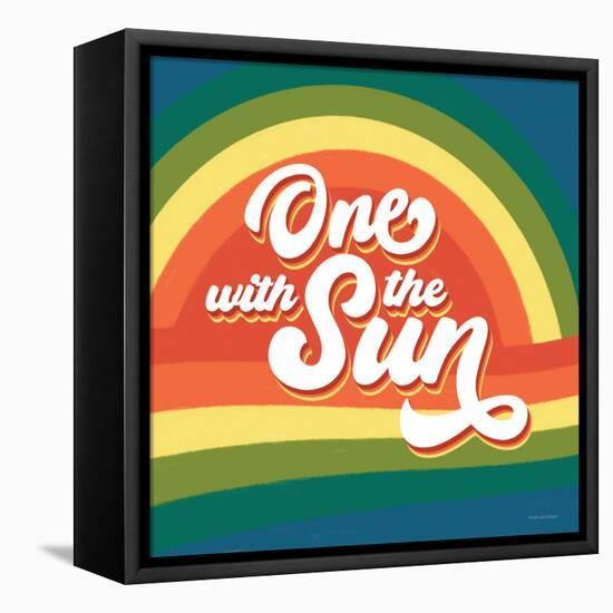 One with the Sun-Lady Louise Designs-Framed Stretched Canvas