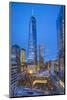 One World Trade Center and 911 Memorial, Lower Manhattan, New York City, New York, USA-Jon Arnold-Mounted Photographic Print