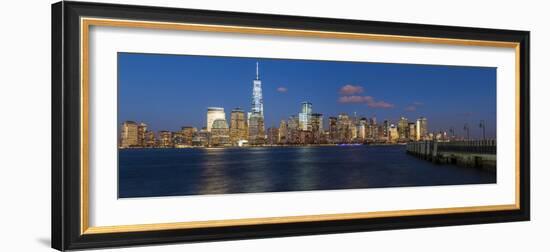 One World Trade Center and Downtown Manhattan across the Hudson River, New York, Manhattan-Gavin Hellier-Framed Photographic Print