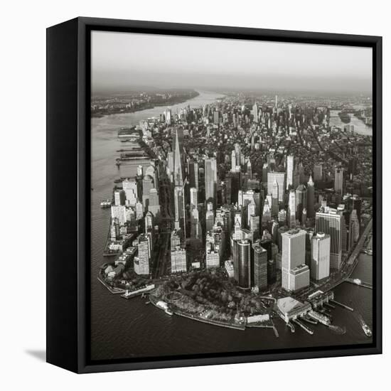 One World Trade Center and Lower Manhattan, New York City, New York, USA-Jon Arnold-Framed Premier Image Canvas