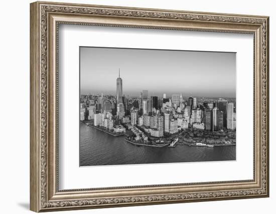 One World Trade Center and Lower Manhattan, New York City, New York, USA-Jon Arnold-Framed Photographic Print