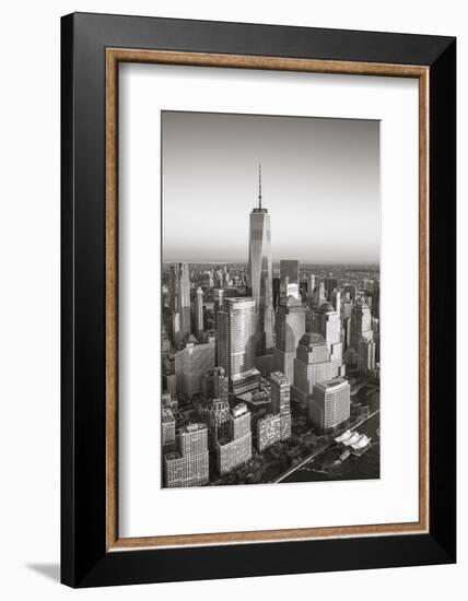 One World Trade Center and Lower Manhattan, New York City, New York, USA-Jon Arnold-Framed Photographic Print