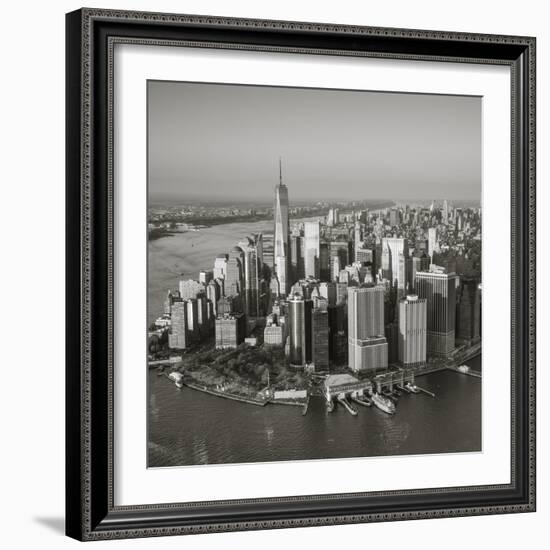 One World Trade Center and Lower Manhattan, New York City, New York, USA-Jon Arnold-Framed Photographic Print