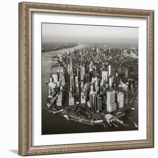 One World Trade Center and Lower Manhattan, New York City, New York, USA-Jon Arnold-Framed Photographic Print