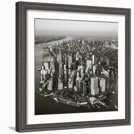 One World Trade Center and Lower Manhattan, New York City, New York, USA-Jon Arnold-Framed Photographic Print