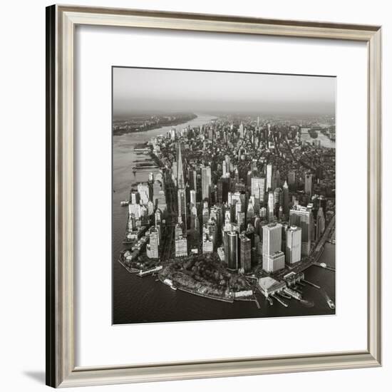 One World Trade Center and Lower Manhattan, New York City, New York, USA-Jon Arnold-Framed Photographic Print