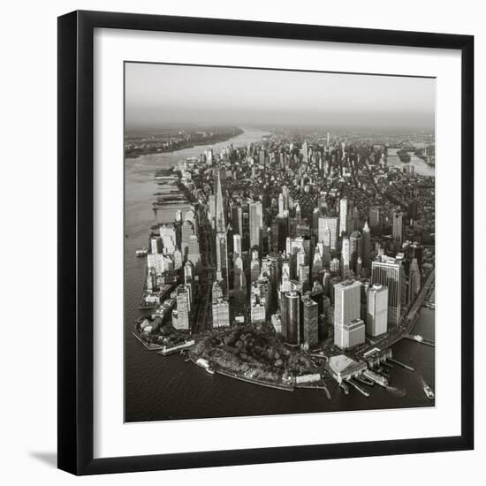 One World Trade Center and Lower Manhattan, New York City, New York, USA-Jon Arnold-Framed Photographic Print