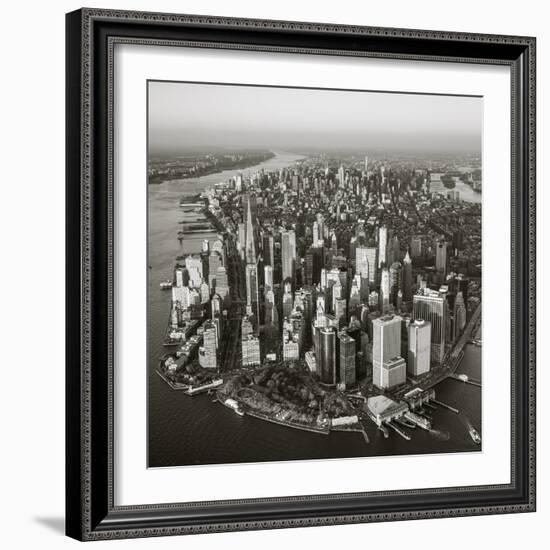 One World Trade Center and Lower Manhattan, New York City, New York, USA-Jon Arnold-Framed Photographic Print