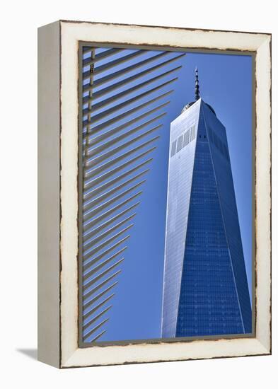 One World Trade Center in New York City, New York, USA-Simon Montgomery-Framed Premier Image Canvas