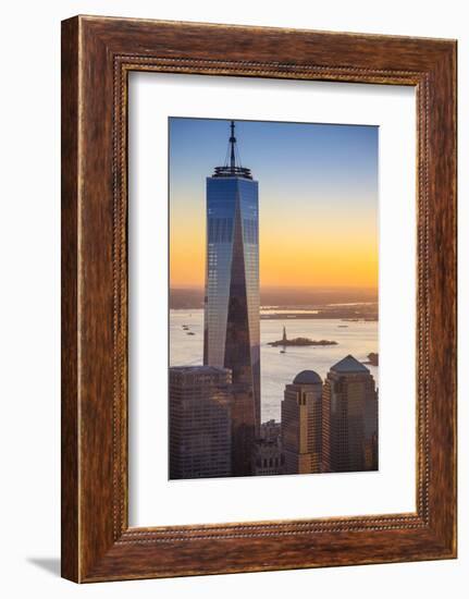 One World Trade Center, Lower Manhattan, New York City, New York, USA-Jon Arnold-Framed Photographic Print