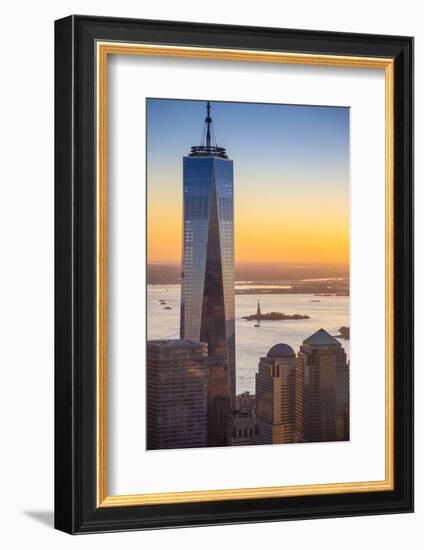 One World Trade Center, Lower Manhattan, New York City, New York, USA-Jon Arnold-Framed Photographic Print