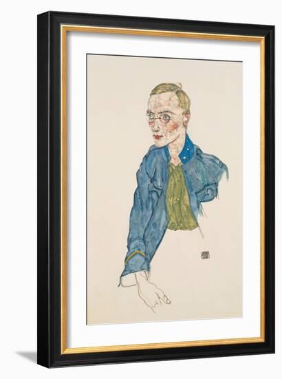 One-Year Volunteer Lance-Corporal, 1916-Egon Schiele-Framed Giclee Print