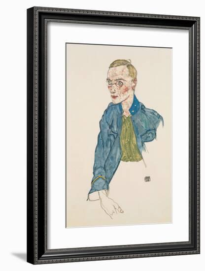 One-Year Volunteer Private, 1916-Egon Schiele-Framed Premium Giclee Print