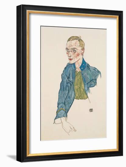 One-Year Volunteer Private, 1916-Egon Schiele-Framed Premium Giclee Print