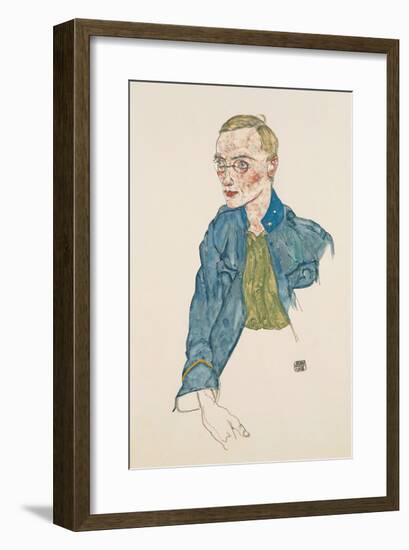 One-Year Volunteer Private, 1916-Egon Schiele-Framed Premium Giclee Print