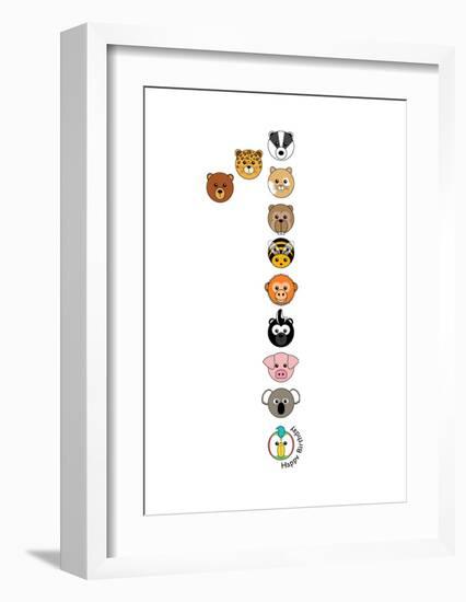 One-null-Framed Art Print