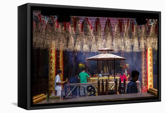 Ong Bon Pagoda in Cholon (Chinatown), Ho Chi Minh City (Saigon), Vietnam, Indochina-Yadid Levy-Framed Premier Image Canvas
