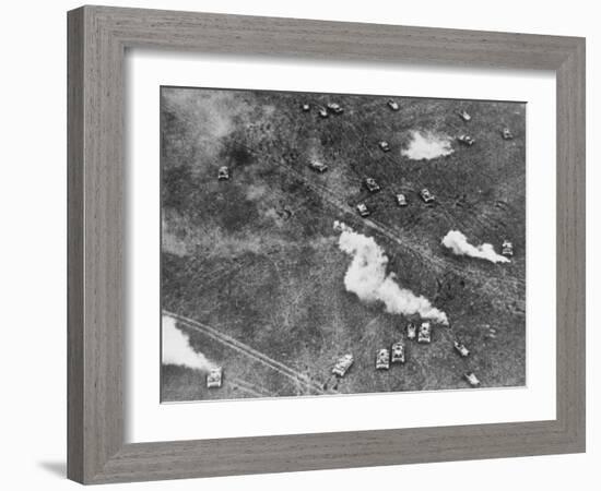 Ongoing Tank Battle Between Russian and German Armor During WWII-null-Framed Photographic Print