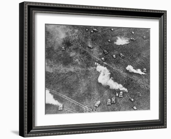 Ongoing Tank Battle Between Russian and German Armor During WWII-null-Framed Photographic Print