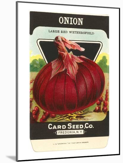 Onion Seed Packet-null-Mounted Art Print