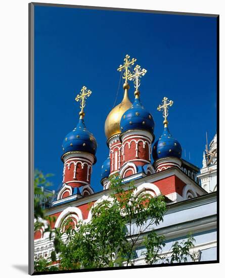 Onion towers, Moscow, Russia-null-Mounted Art Print